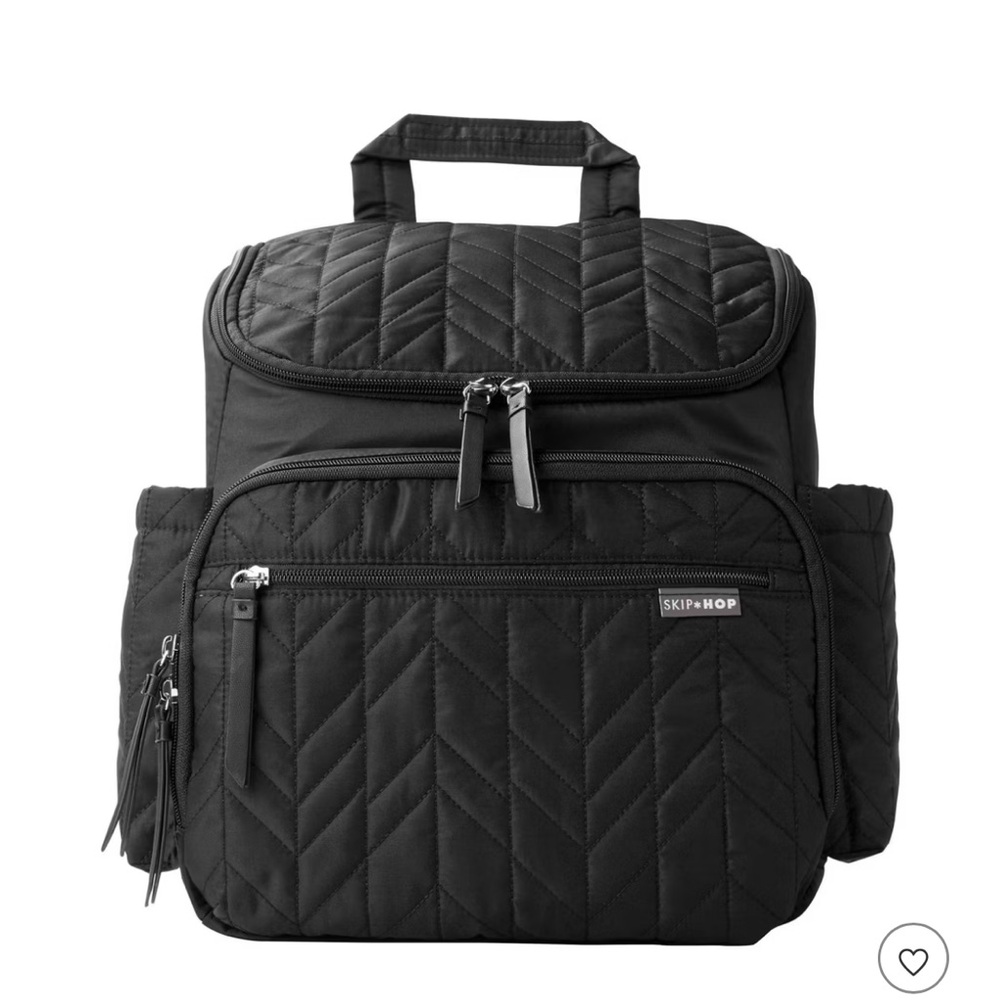 Skip Hop Quilted Black Backpack